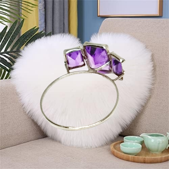 14K White Gold 2.29 CTW Amethyst Ring - Picture 4 of 6